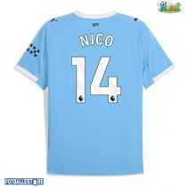 Manchester City Nico Gonzalez #14 Hjemmedrakt 2025-26 Kortermet